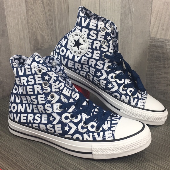 Converse CTAS Hi Navy/White/Navy/White/White - Picture 2 of 8